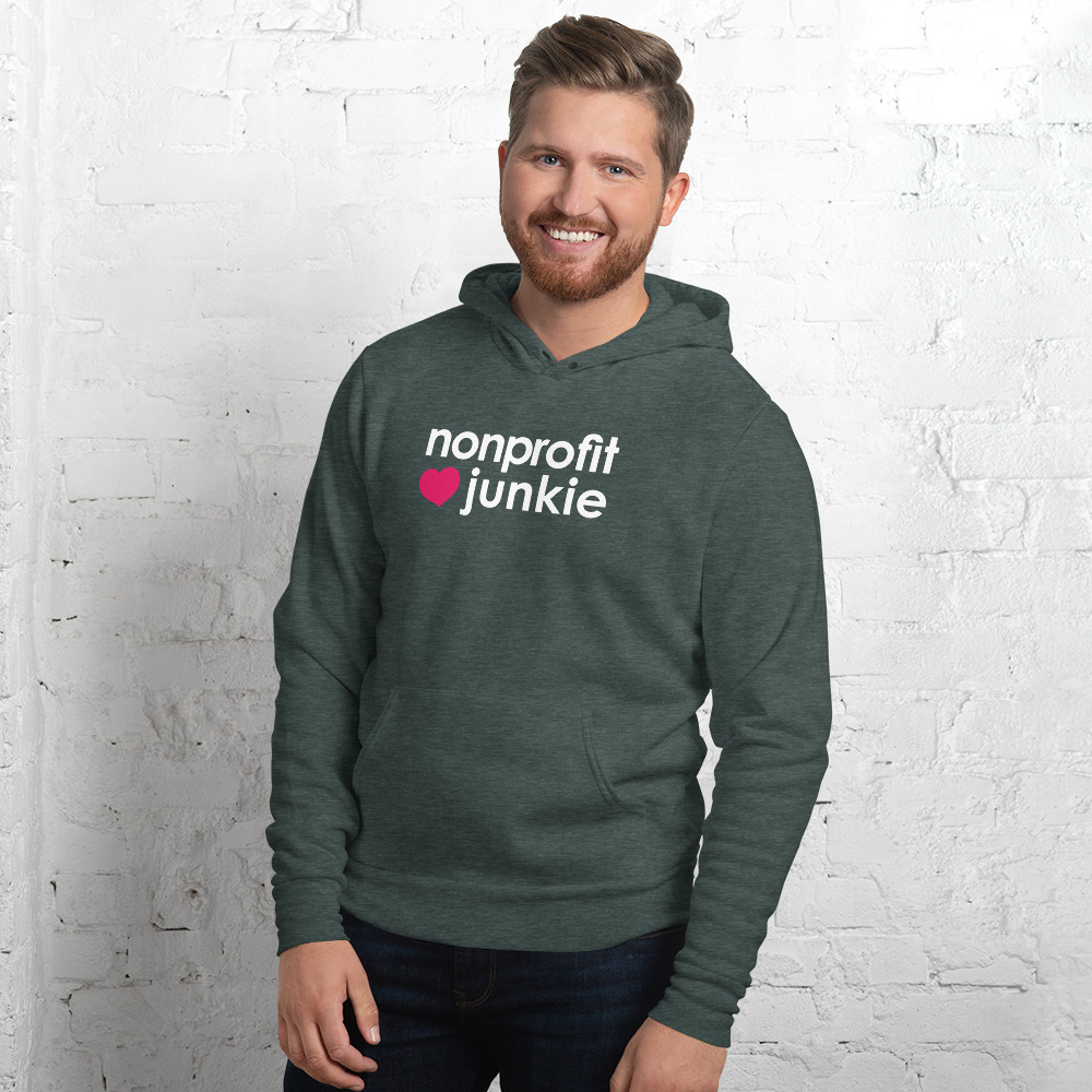 nonprofit junkie: unisex hoodie - Image 9