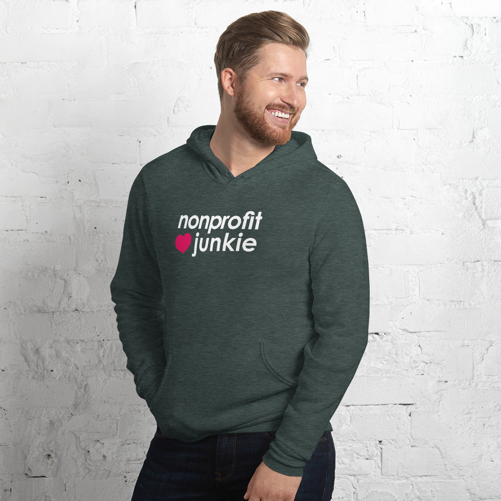 nonprofit junkie: unisex hoodie - Image 11