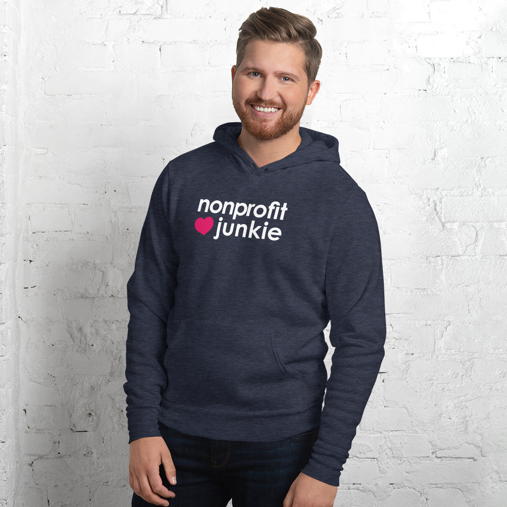 nonprofit junkie: unisex hoodie - Image 5