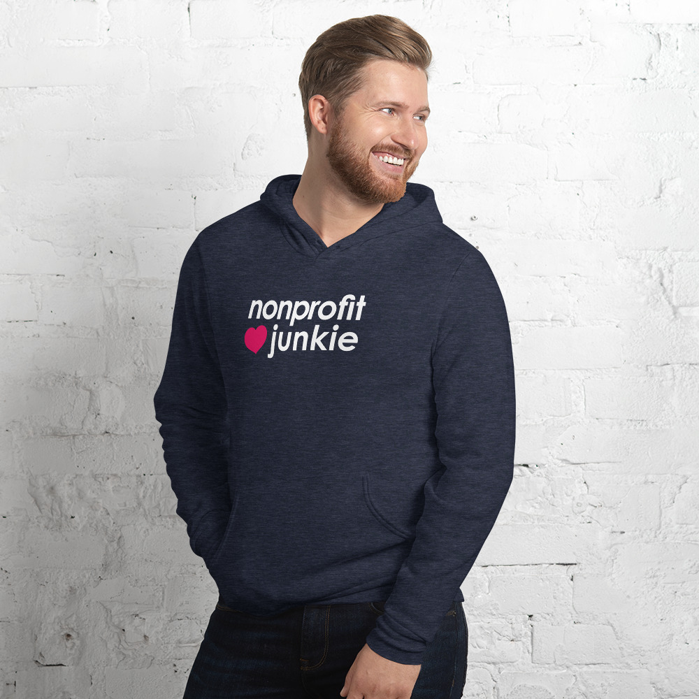 nonprofit junkie: unisex hoodie - Image 7