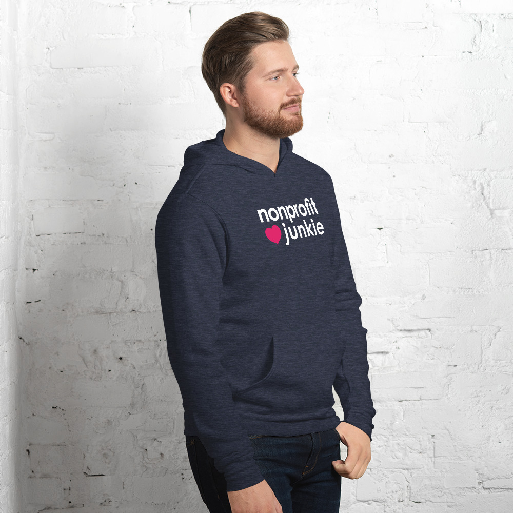 nonprofit junkie: unisex hoodie - Image 8