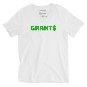 grants: unisex short sleeve v-neck t-shirt