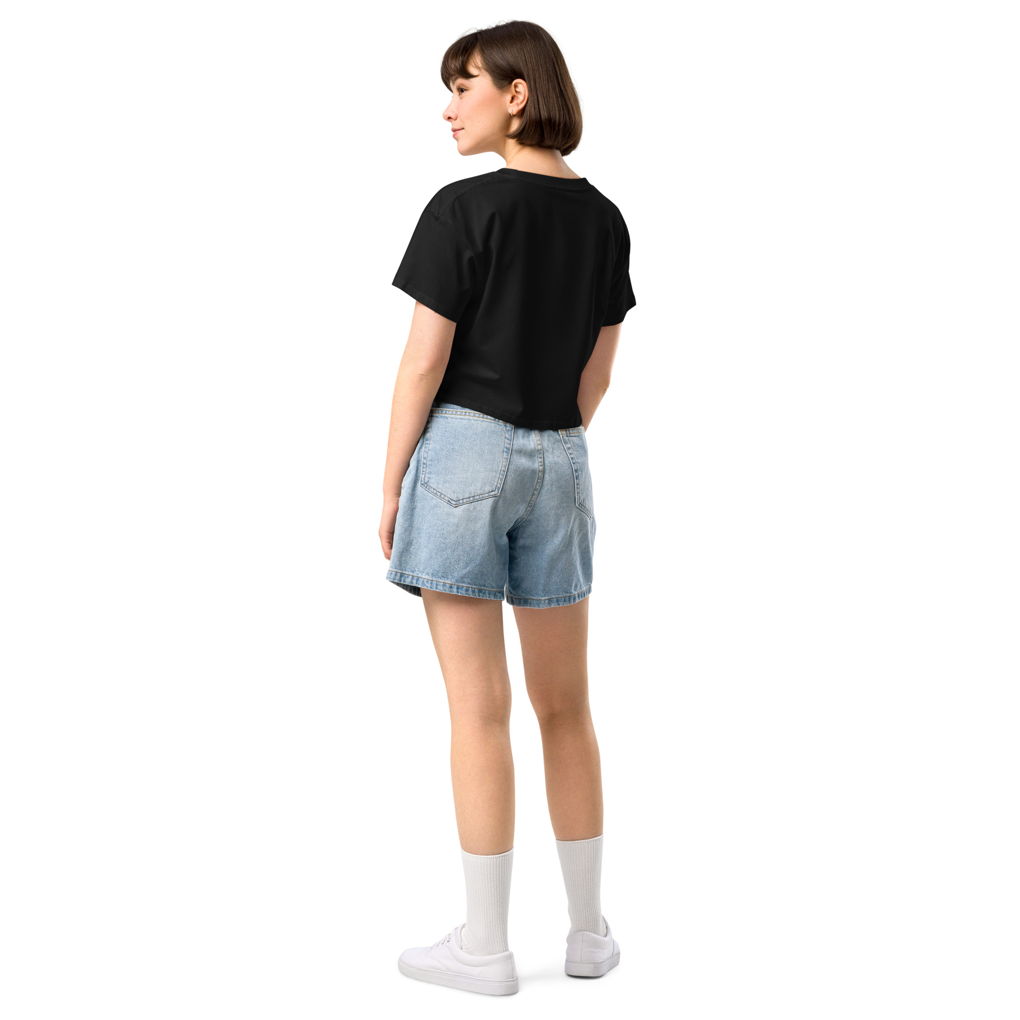 nonprofit junkie: women’s crop top - Image 2