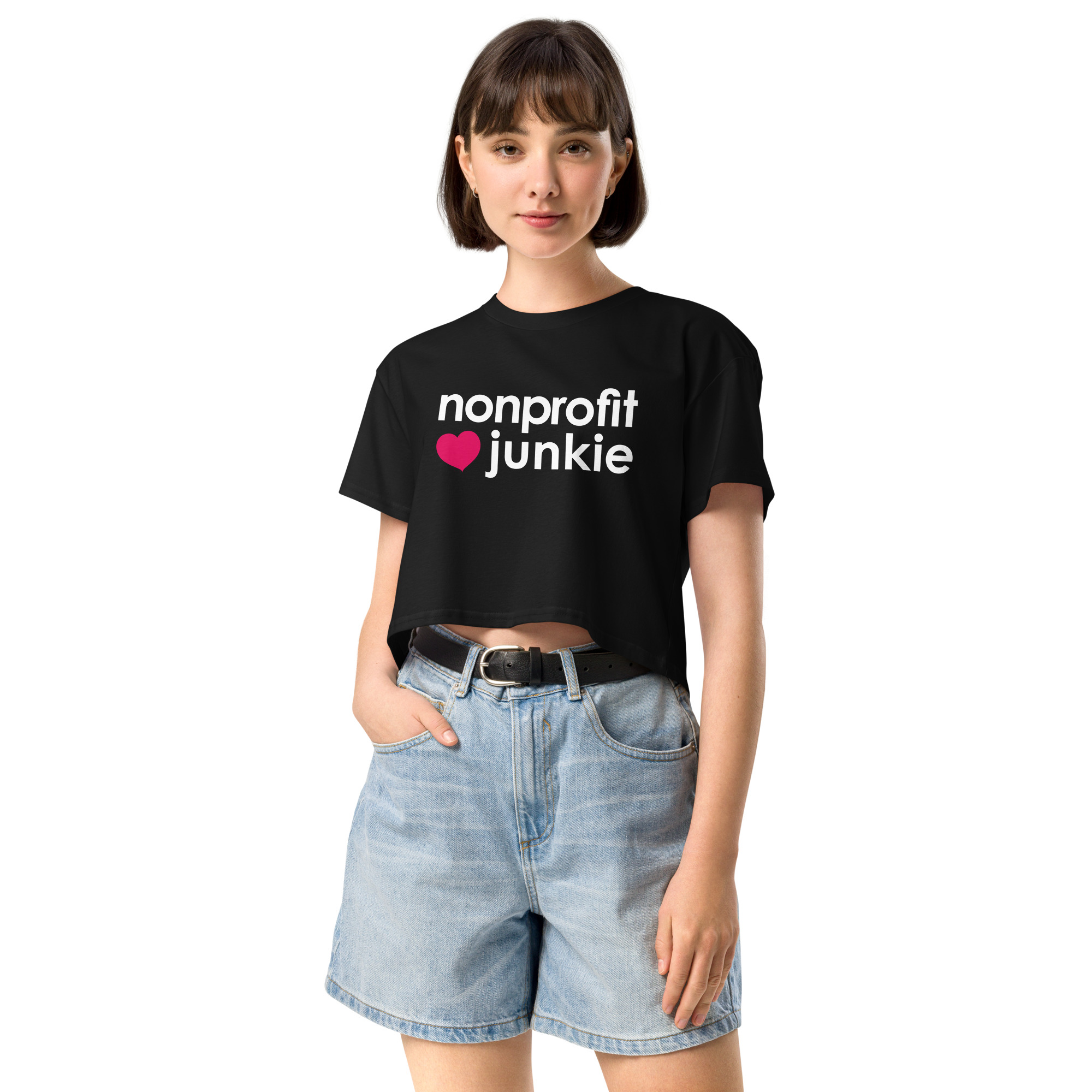 nonprofit junkie: women’s crop top